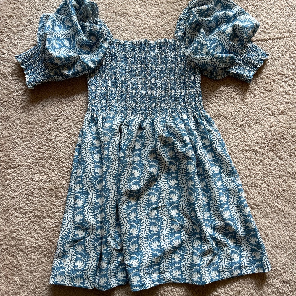 Hillhouse Blue and White Athena Dress